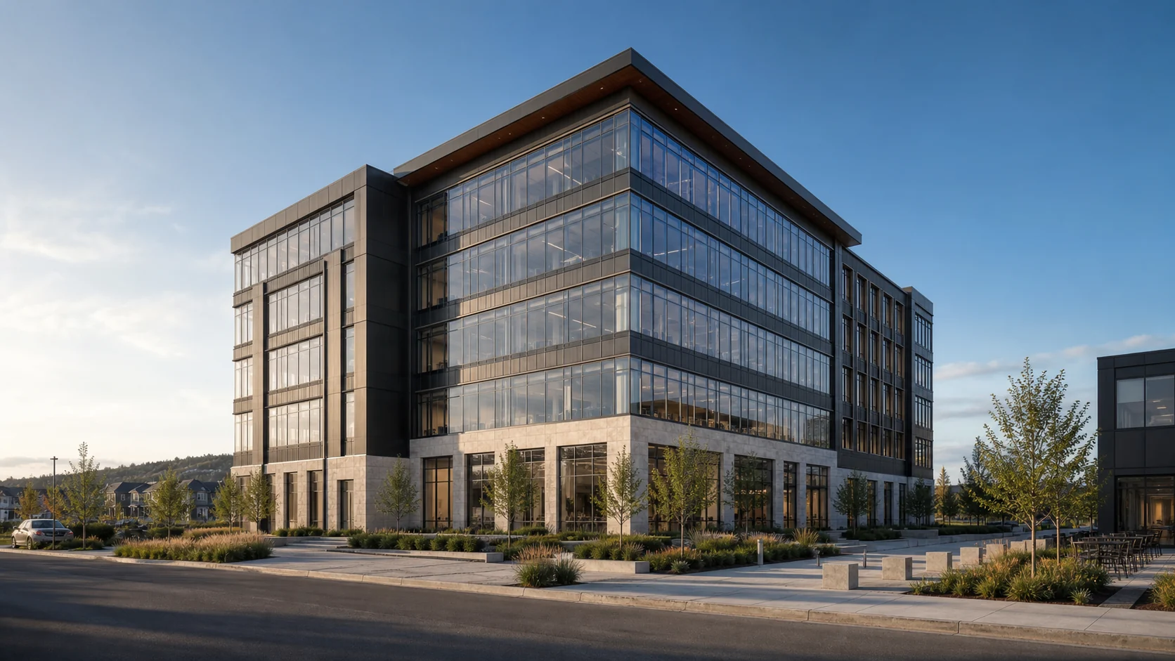 Proposed contemporary six-story office building