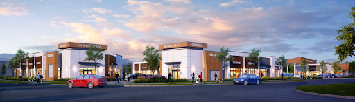 Architectural rendering of Air Ranch Plaza in Okotoks