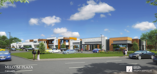 Architectural rendering of Melcom Plaza in Calgary